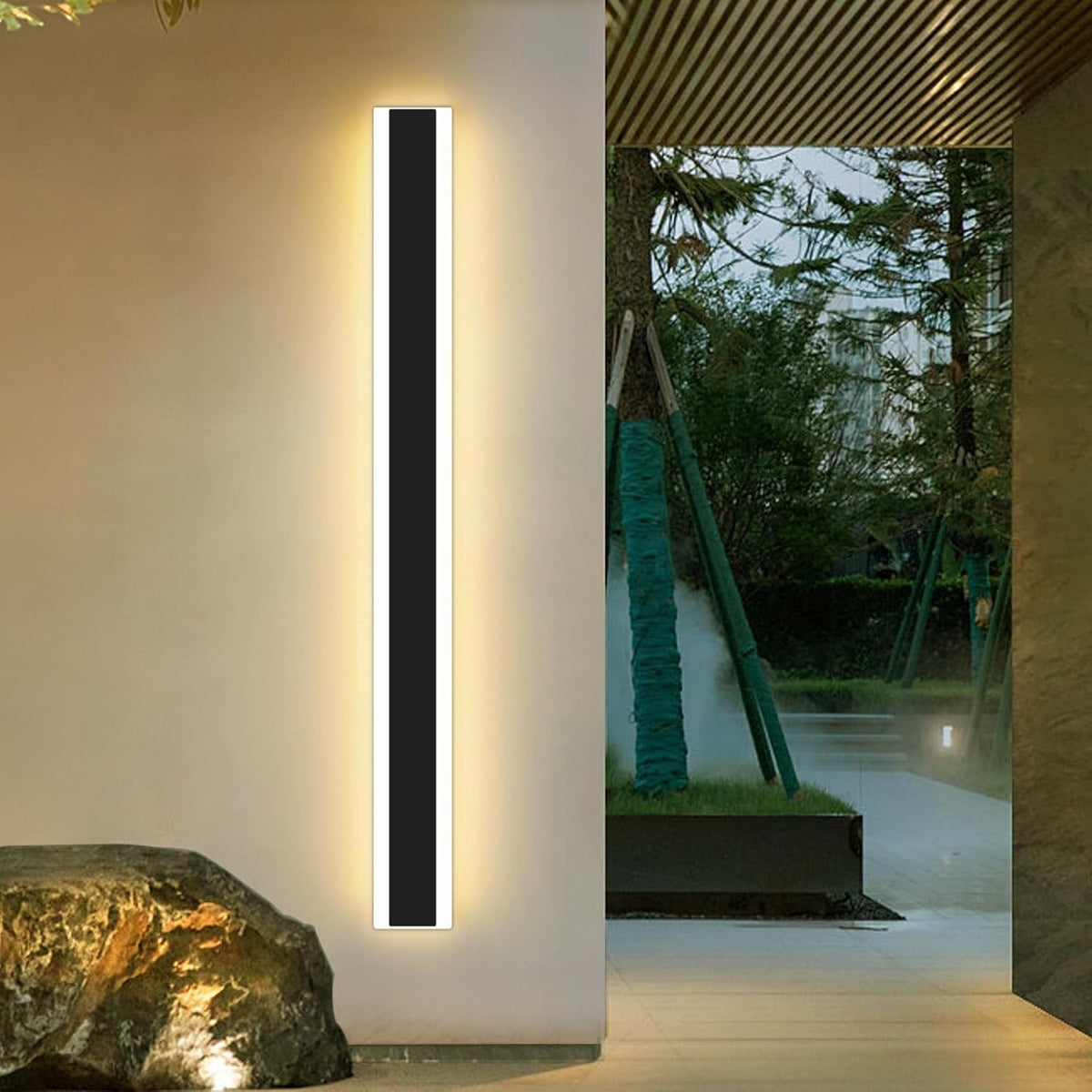 LED Outdoor Wall Light 80cm 31W Warm White 3000K Modern Acrylic Mikeru
