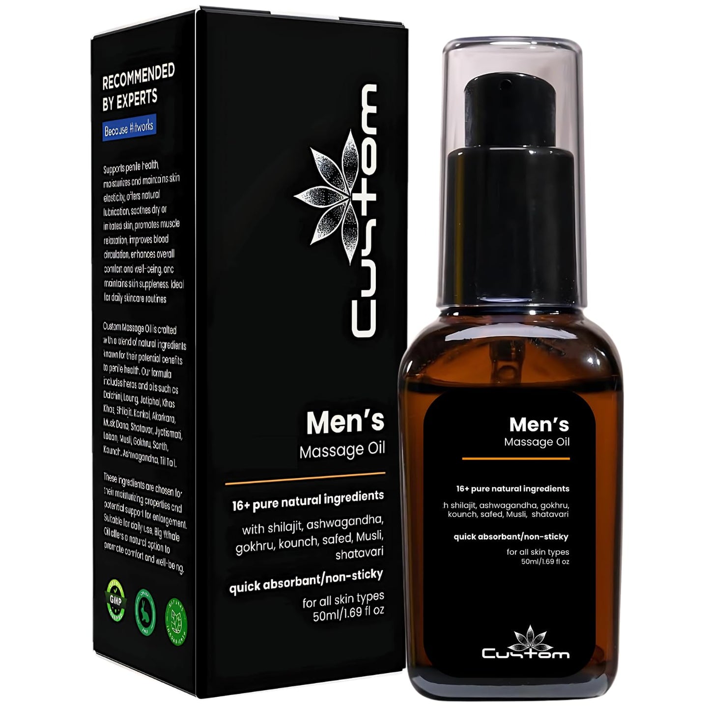 Men's 50ml Natural Lift-Up Massage Oil No Side Effects