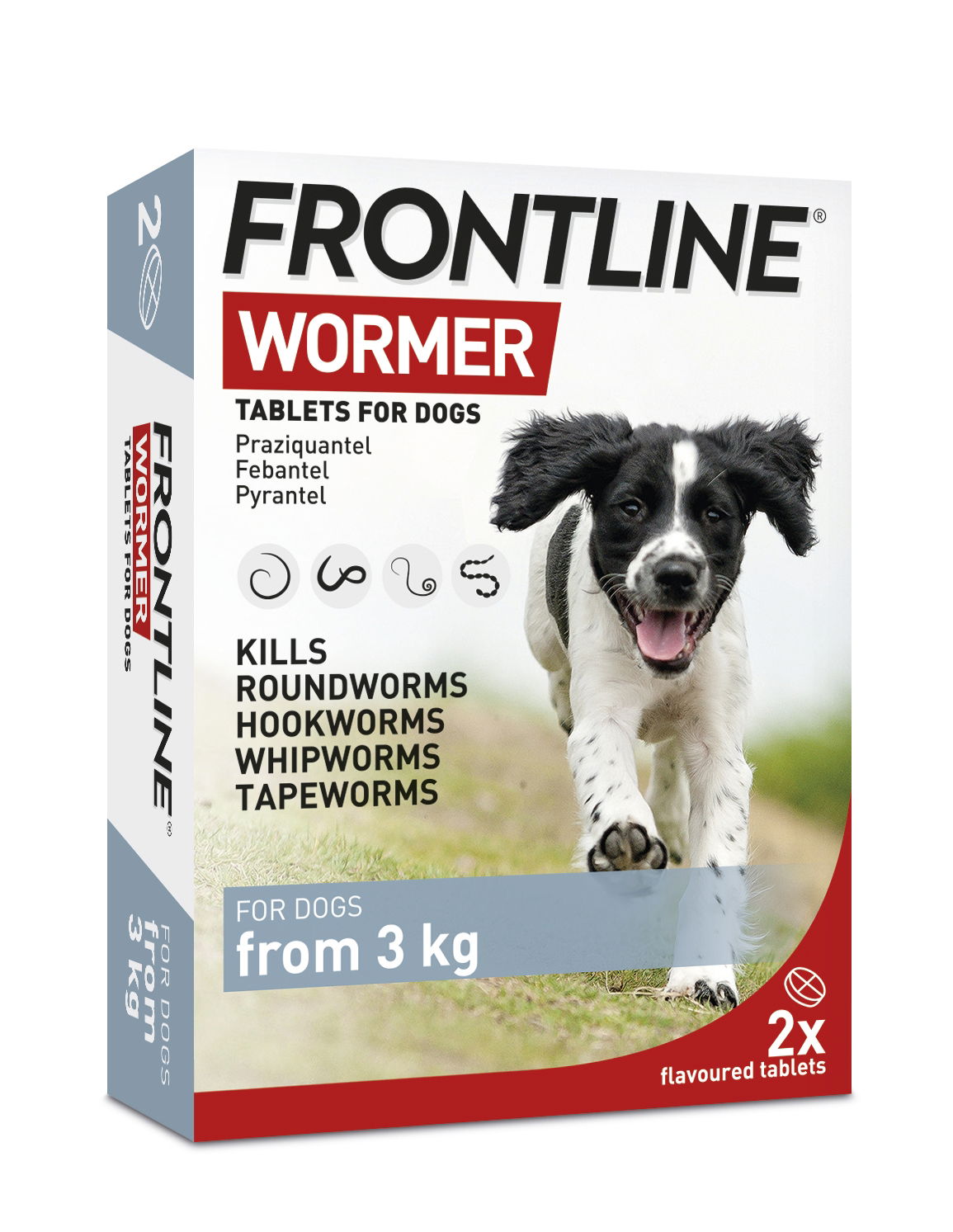 Frontline Wormer Tablets for Dogs 2 Pack - Case of 10