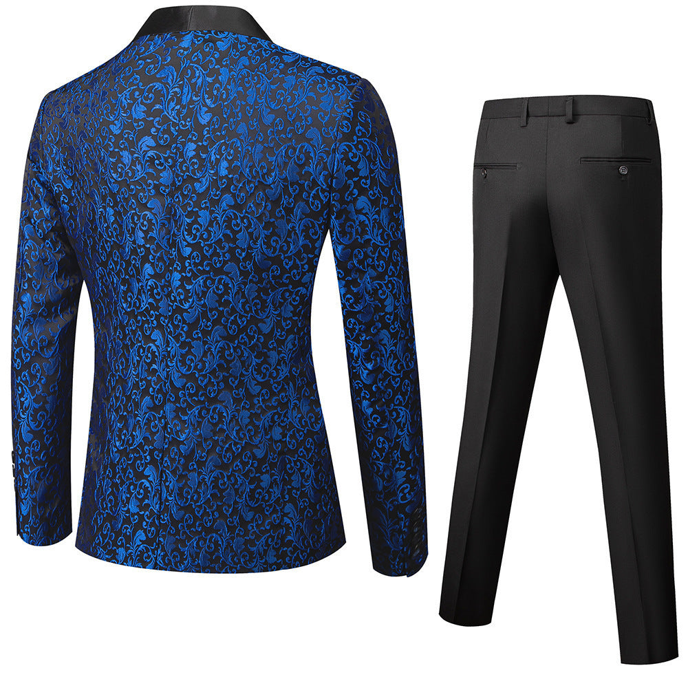 Men's Business Casual Suit Men's Slim Fit Two-piece Suit