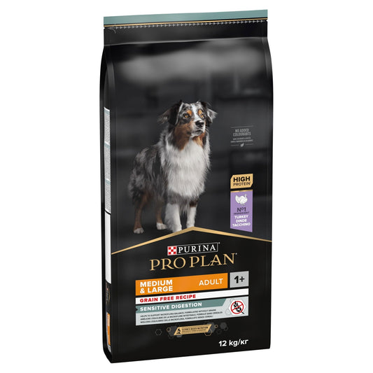 Purina Pro Plan Grain Free Sensitive Digestion Turkey 12kg