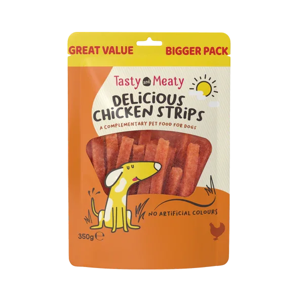Tasty and Meaty Chicken Strips 350g - Case of 4