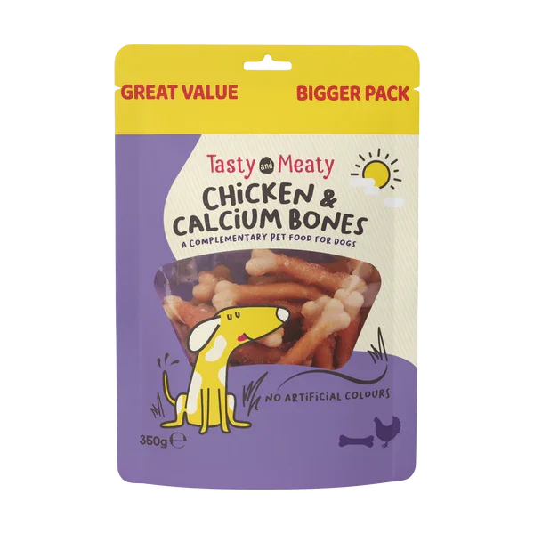 Tasty and Meaty Chicken and Calcium Bones 350g - Case of 4
