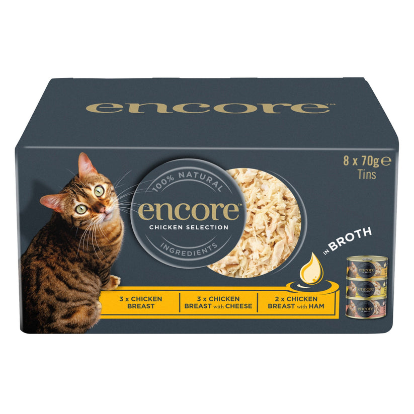 Encore Cat Tin Multipack Chicken - 8 x 70g - Case of 4