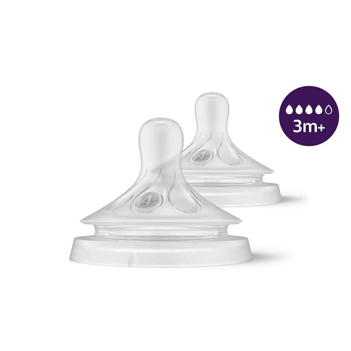 Philips Avent Natural Response Teats Stage 4 (3+ months) Pack of 2