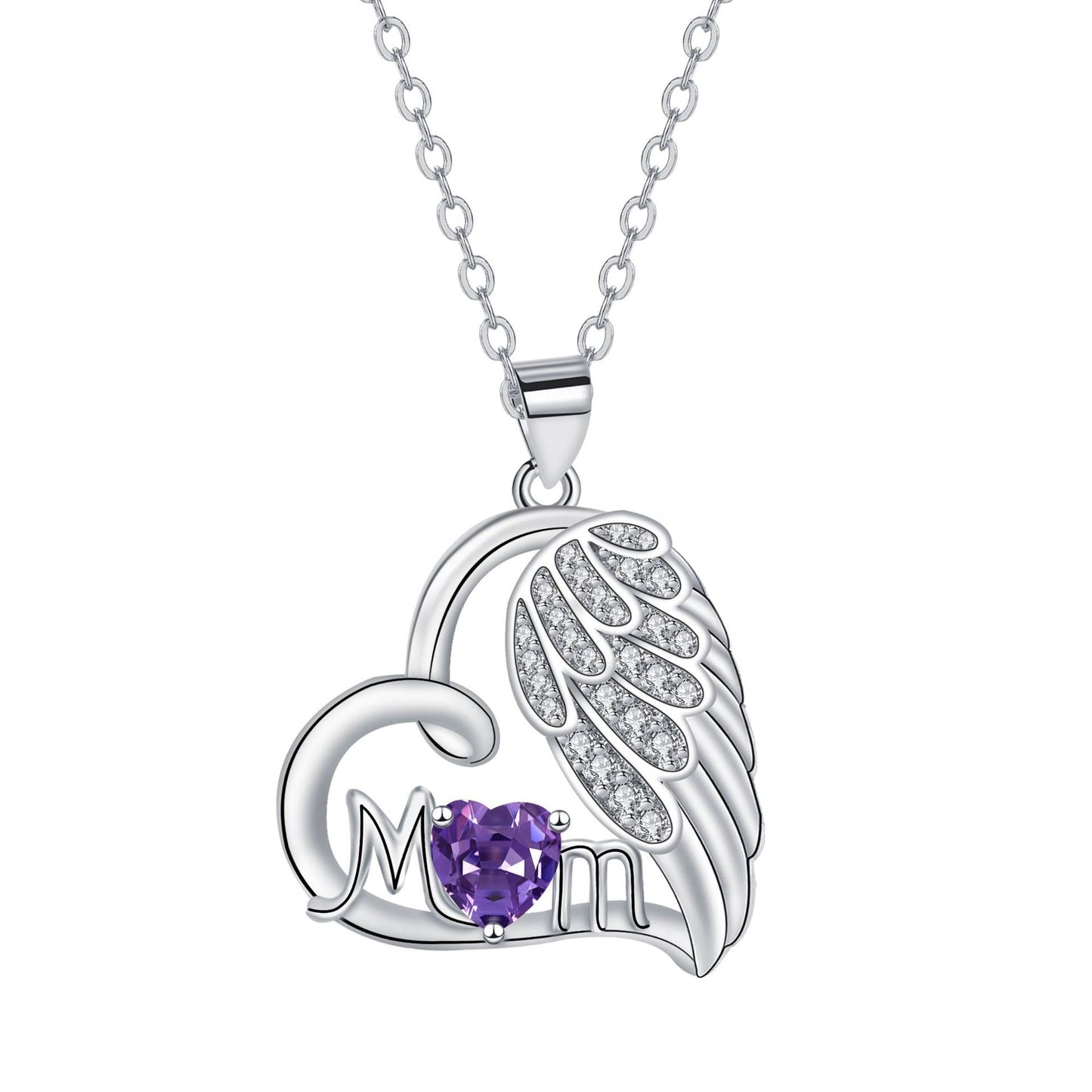 Angel Wings MOM Necklace Mother's Day Gift
