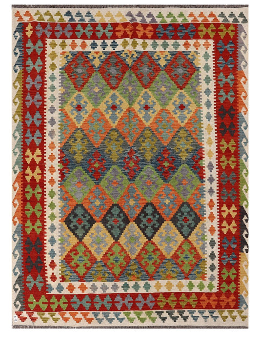 Maimana Afghanistan Kilim Rug - 291 x213 cm