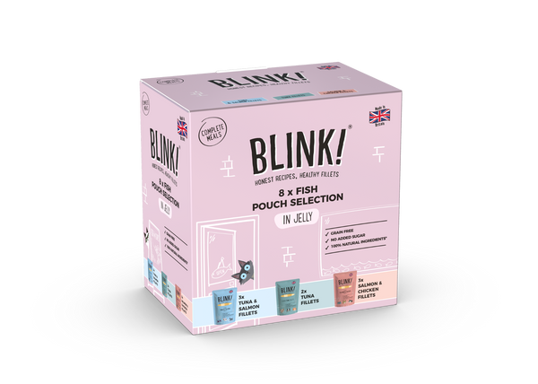 Blink! Wet Cat Food Fish Select in Jelly Multi 8 x 85g - Case of 3