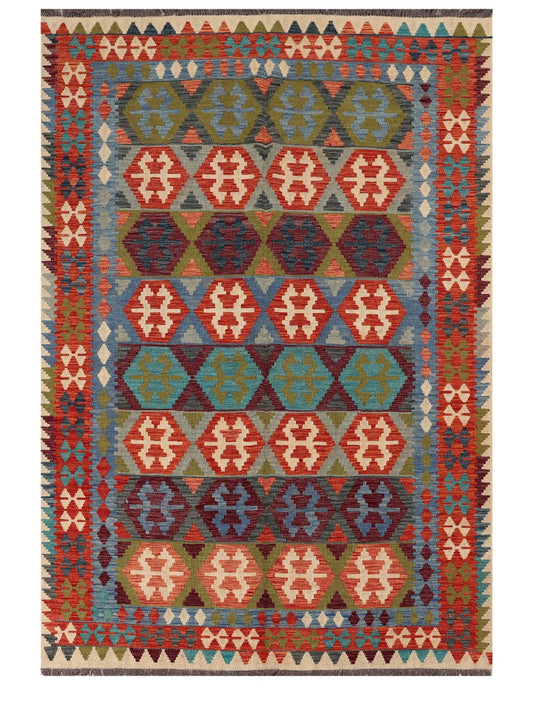 Maimana Afghanistan Kilim Rug - 295 x202 cm