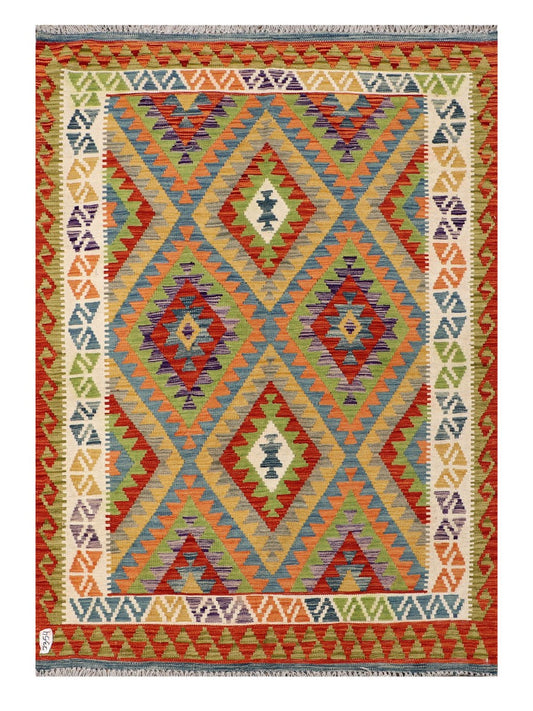 Maimana Afghanistan Kilim Rug - 190 x135 cm