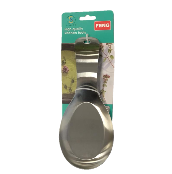 Durable Metal Kitchen Spoon Rest for Organized Countertops