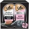 Sheba Perfect Portions Adult Wet Cat Food Trays Salmon in Pate 6 x 37.5g - Case of 8
