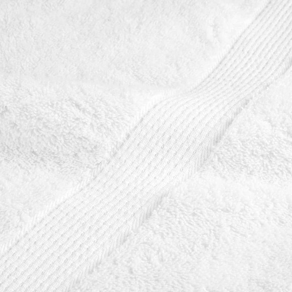 vidaXL Prosoape de duș premium SOLUND 25 buc alb 70x140cm 600 gsm