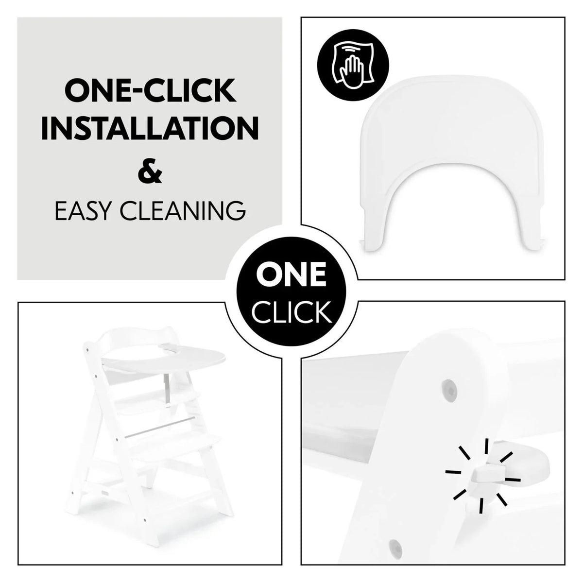Hauck Alpha Click Tray - White