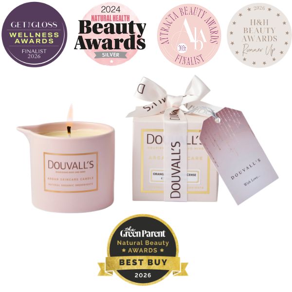 Argan Massage Candle - Vanilla Jasmin & Ginger 180g | Intensely Nourishing and Hydrating Body Treatment