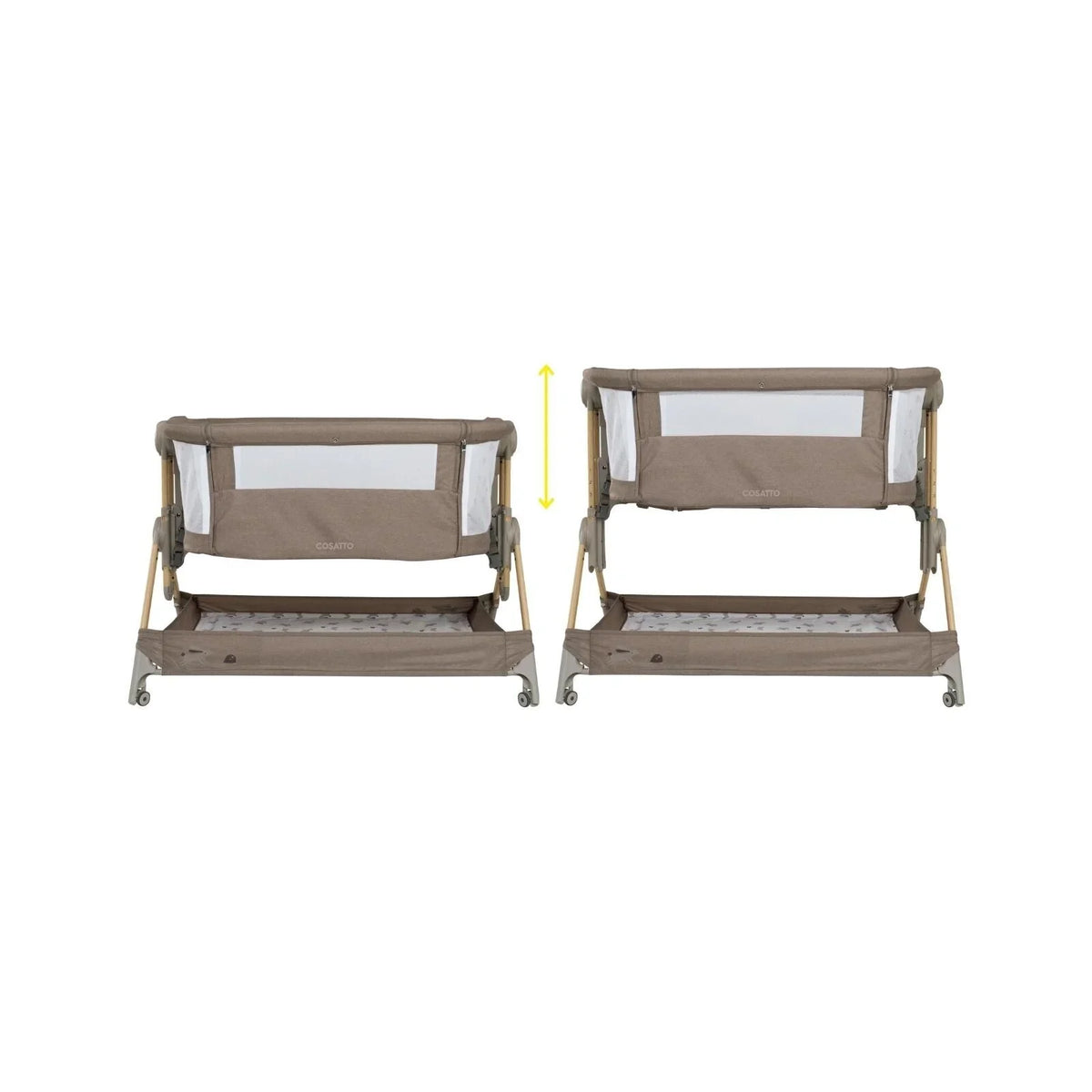 Cosatto Close to Me Folding Bedside Crib - Lollop