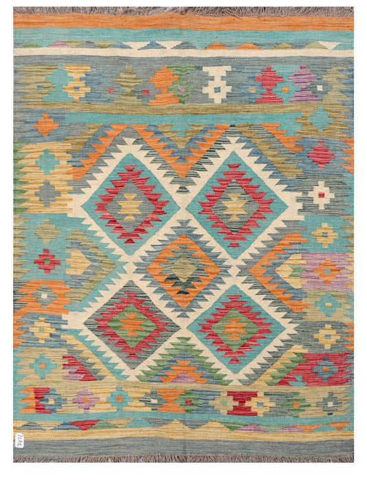 Maimana Afghanistan Kilim Rug - 202 x149 cm