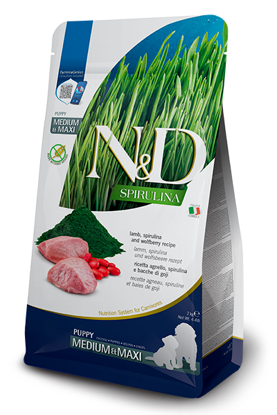 N&D Spirulina Lamb Puppy Medium/Maxi 2 Kg