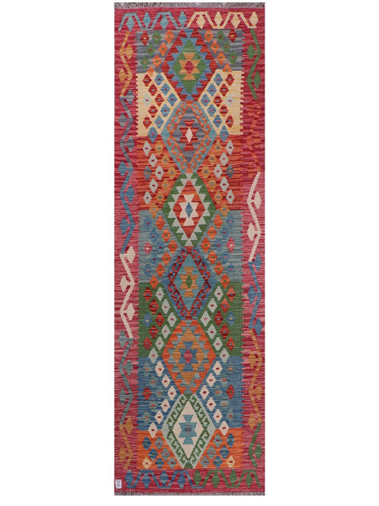 Maimana Afghanistan Kilim Runner - 291 x 89 cm