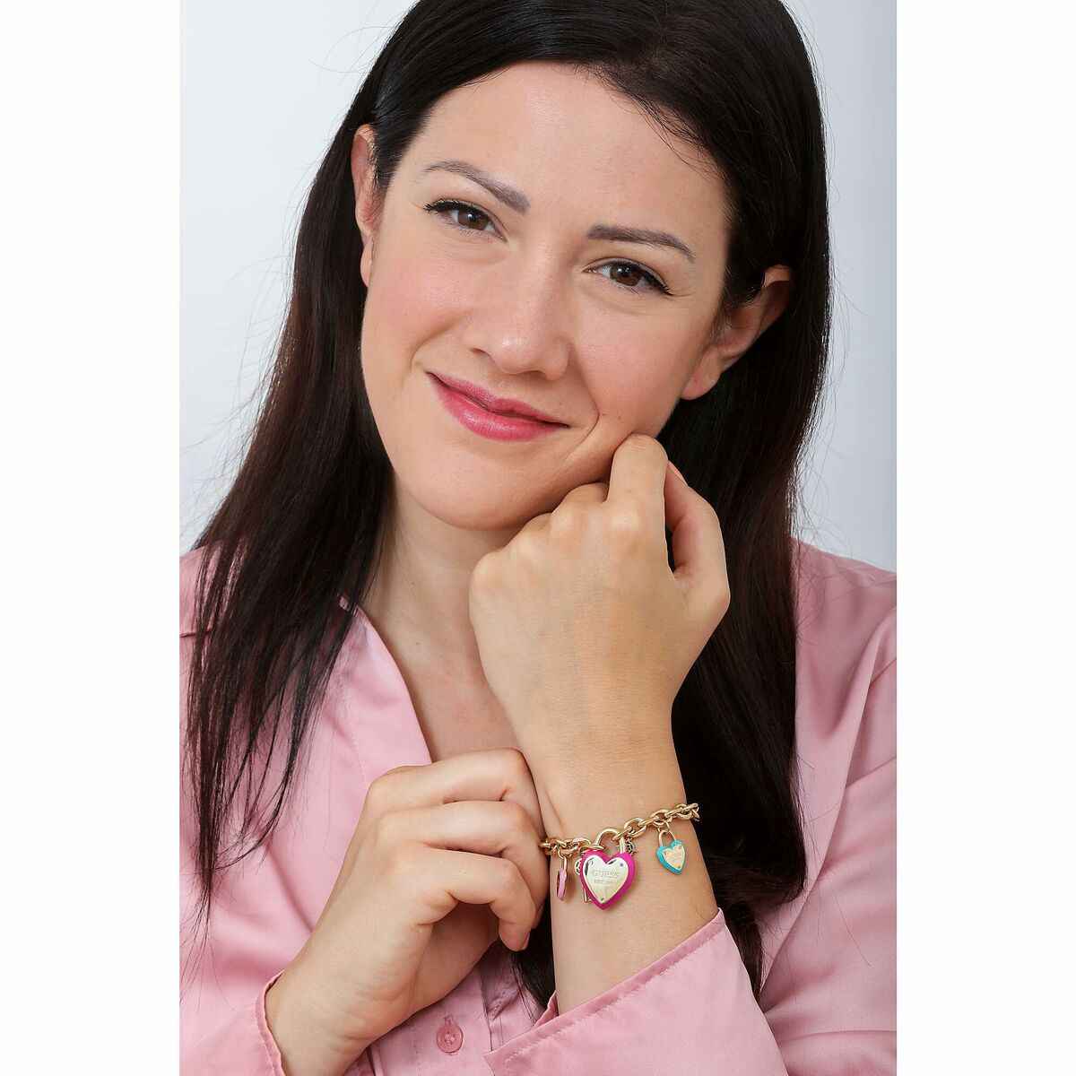 Ladies' Bracelet Guess JUBB04202JWYGMCS 22 cm