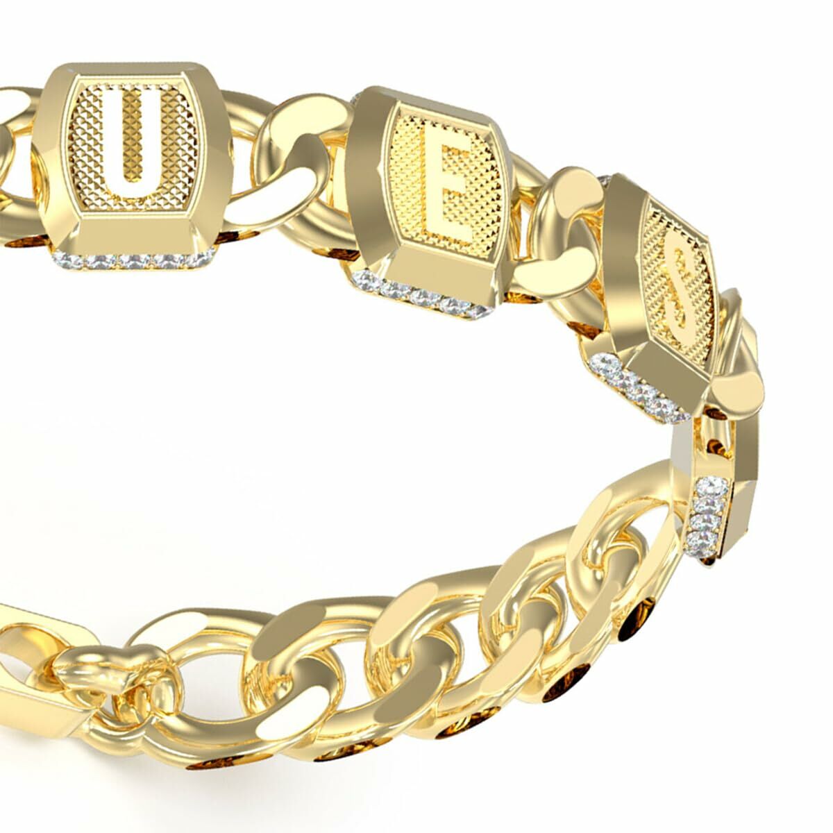 Ladies' Bracelet Guess JUMB05012JWYGS Golden