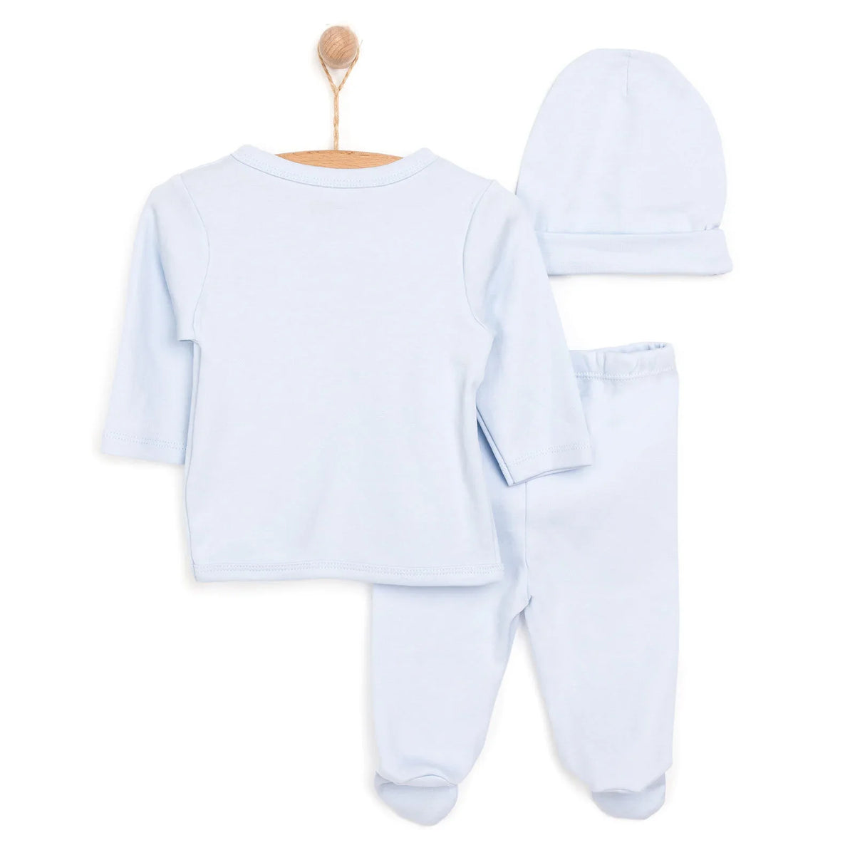 HelloBaby Baby Hat, Vest & Bottoms Set (Newborn to 3 Months)