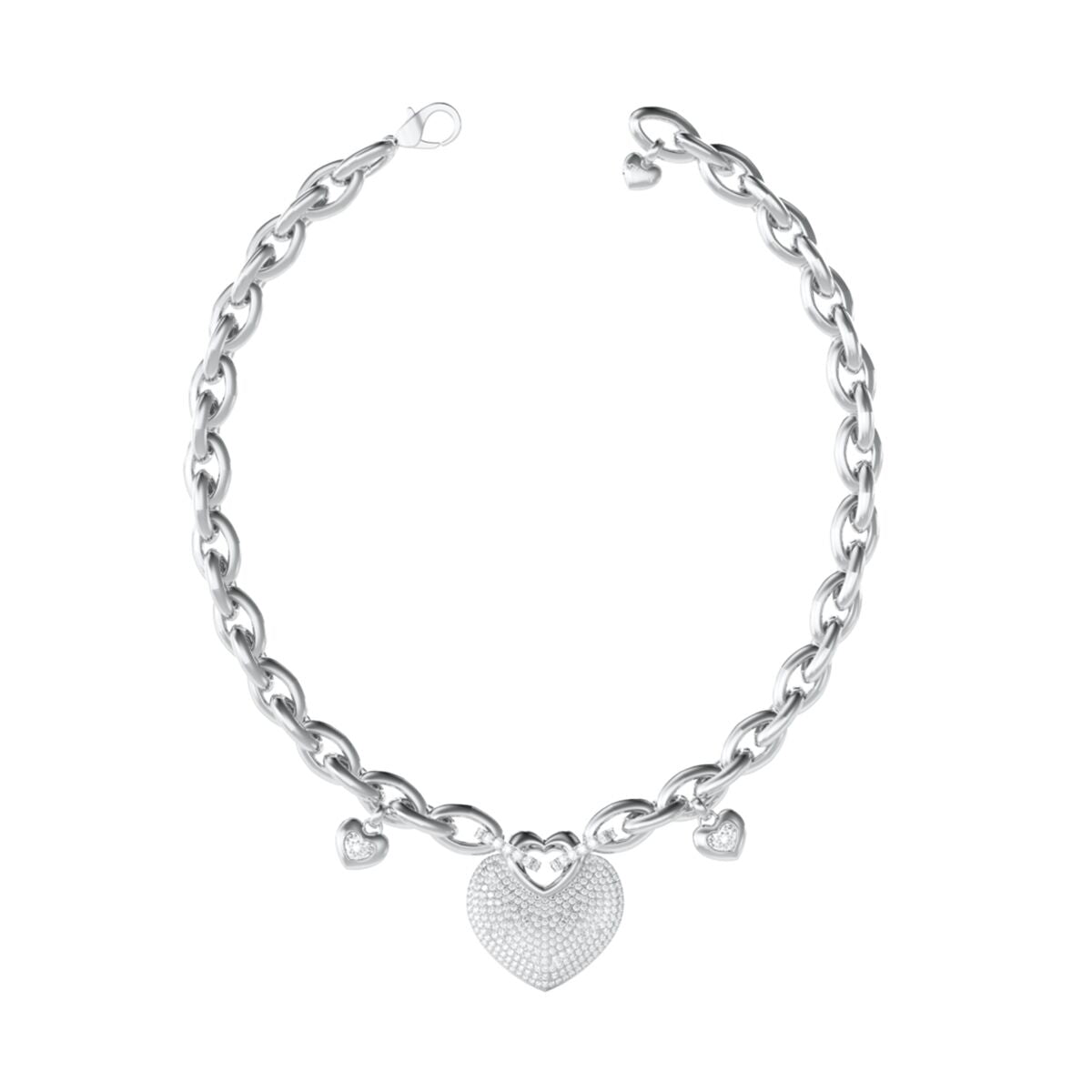 Ladies' Necklace Guess JUBN05205JWRHT-U Silver