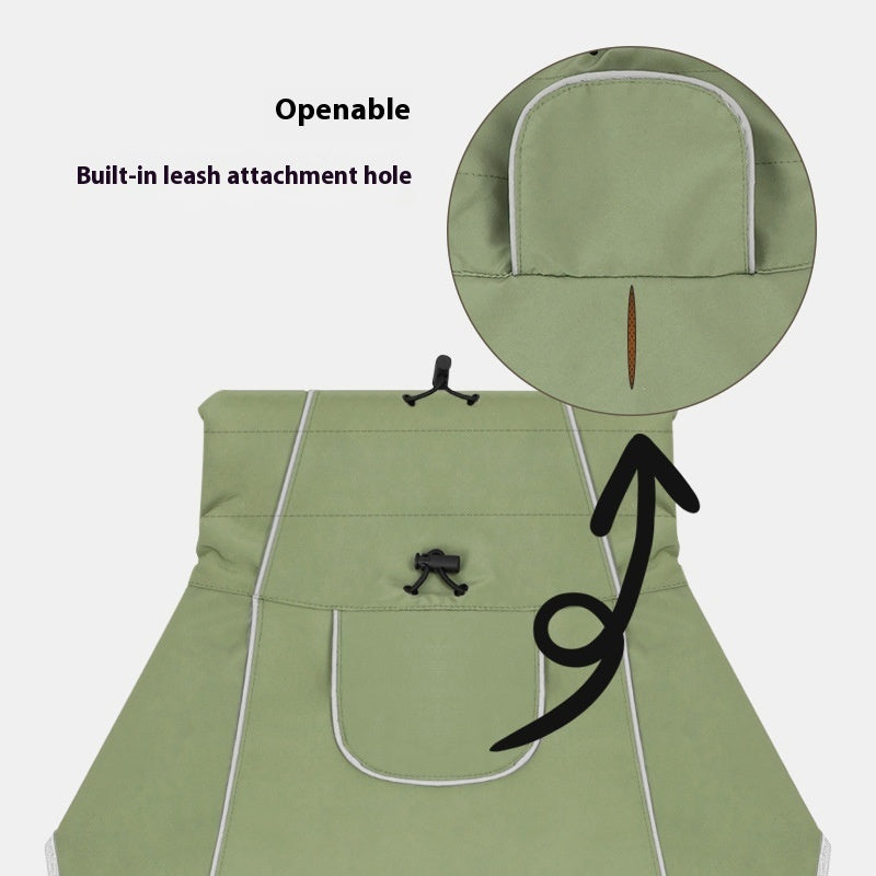 Dog Shell Jacket Waterproof And Rainproof Dual-use Clothes Large Pet Trench Coat