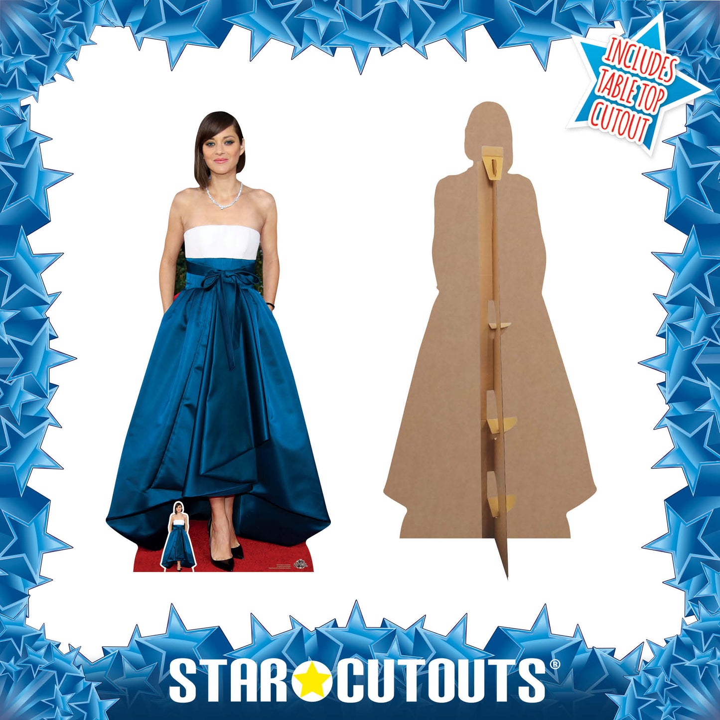 CS766 Marion Cotillard Height 170cm Lifesize Cardboard Cut Out With Mini
