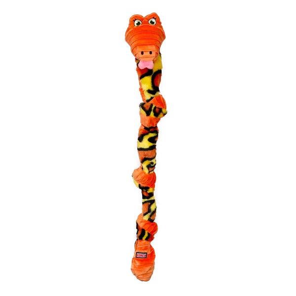 KONG Knots Snake Assorted Dog Toy - Medium/Large - Case of 24