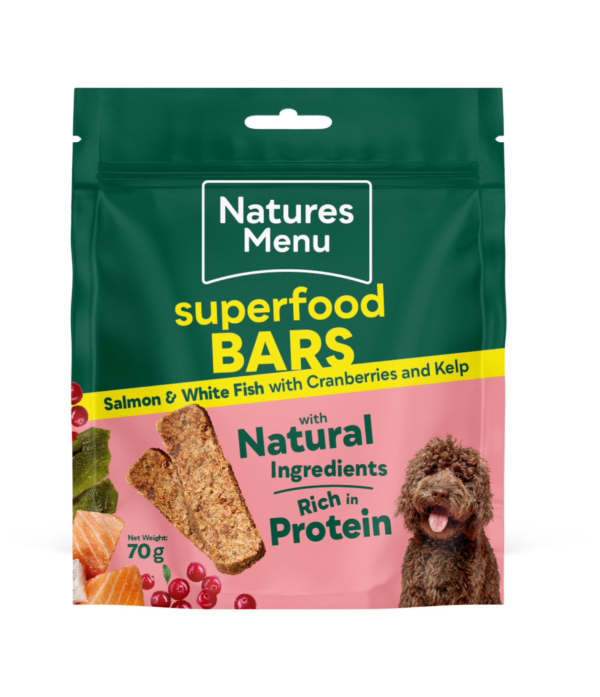 Natures Menu Superfood Bars Fish 70g - Case of 9