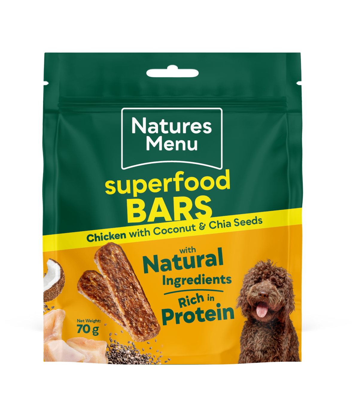 Natures Menu Superfood Bars Chicken 70g - Case of 9