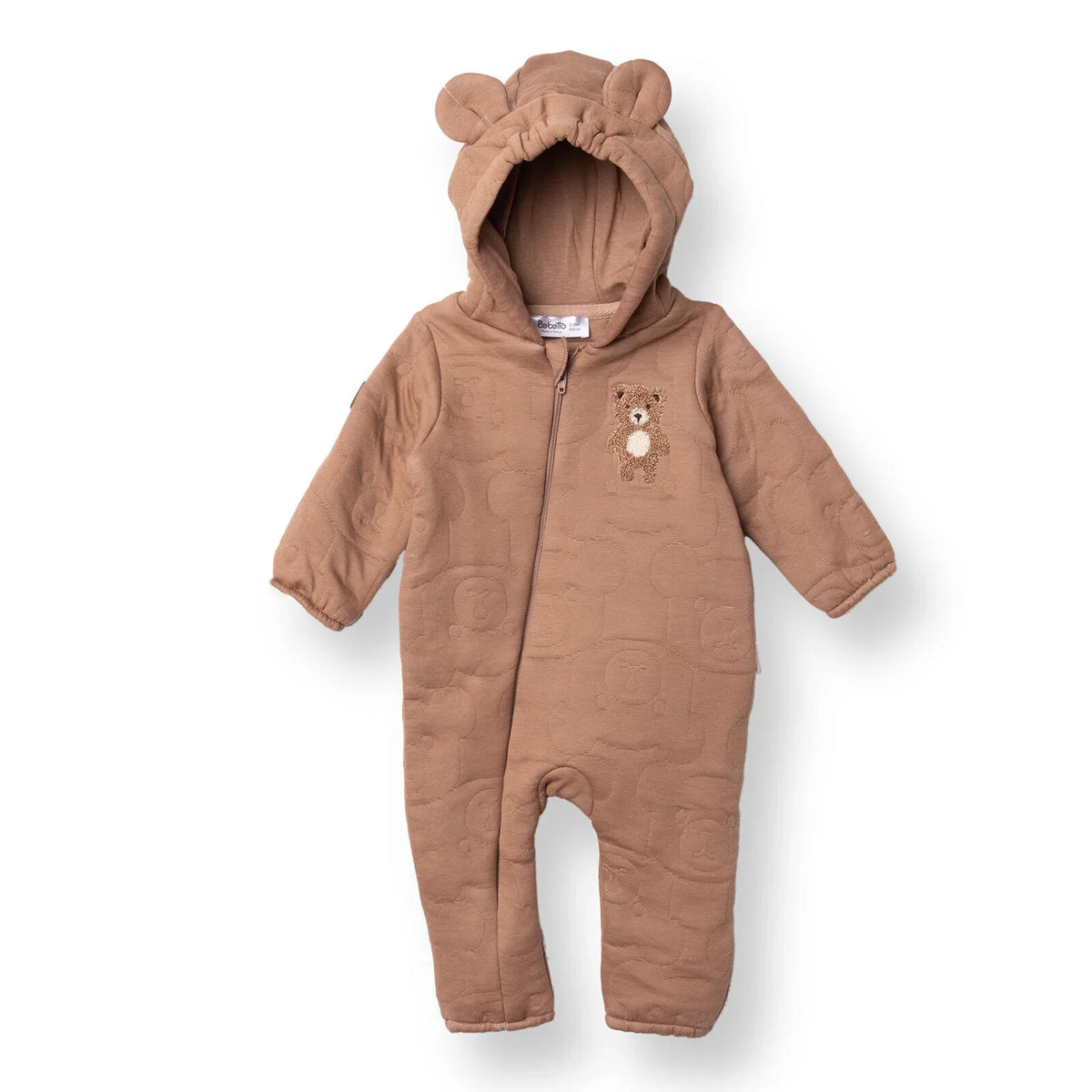 Bebetto Quilted Long Sleeve Footless Baby Sleepsuit (1-3 Months to 12 Months)