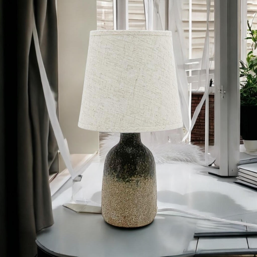 52CM HAND FINISHED LAMP AND SHADE