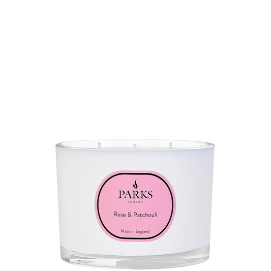 VINTAGE AROMATHERAPY ROSE AND PATCHOULI 350G 3 WICK CANDLE