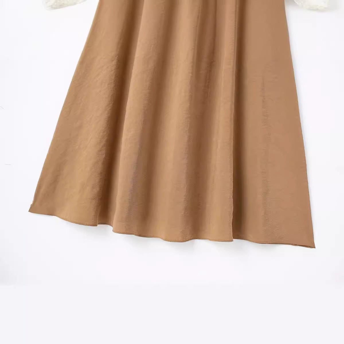 Hanging Collar Backless Vertical Dress Women