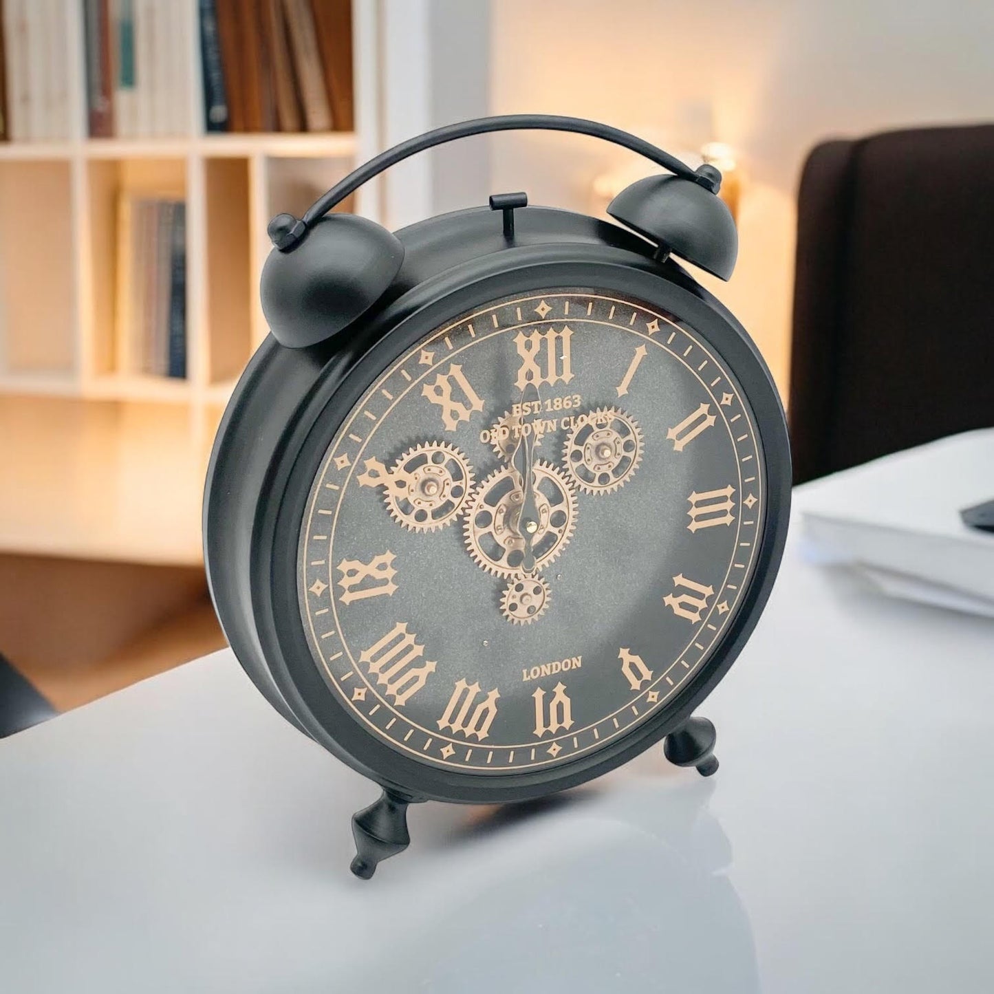 50CM GEAR TABLE CLOCK