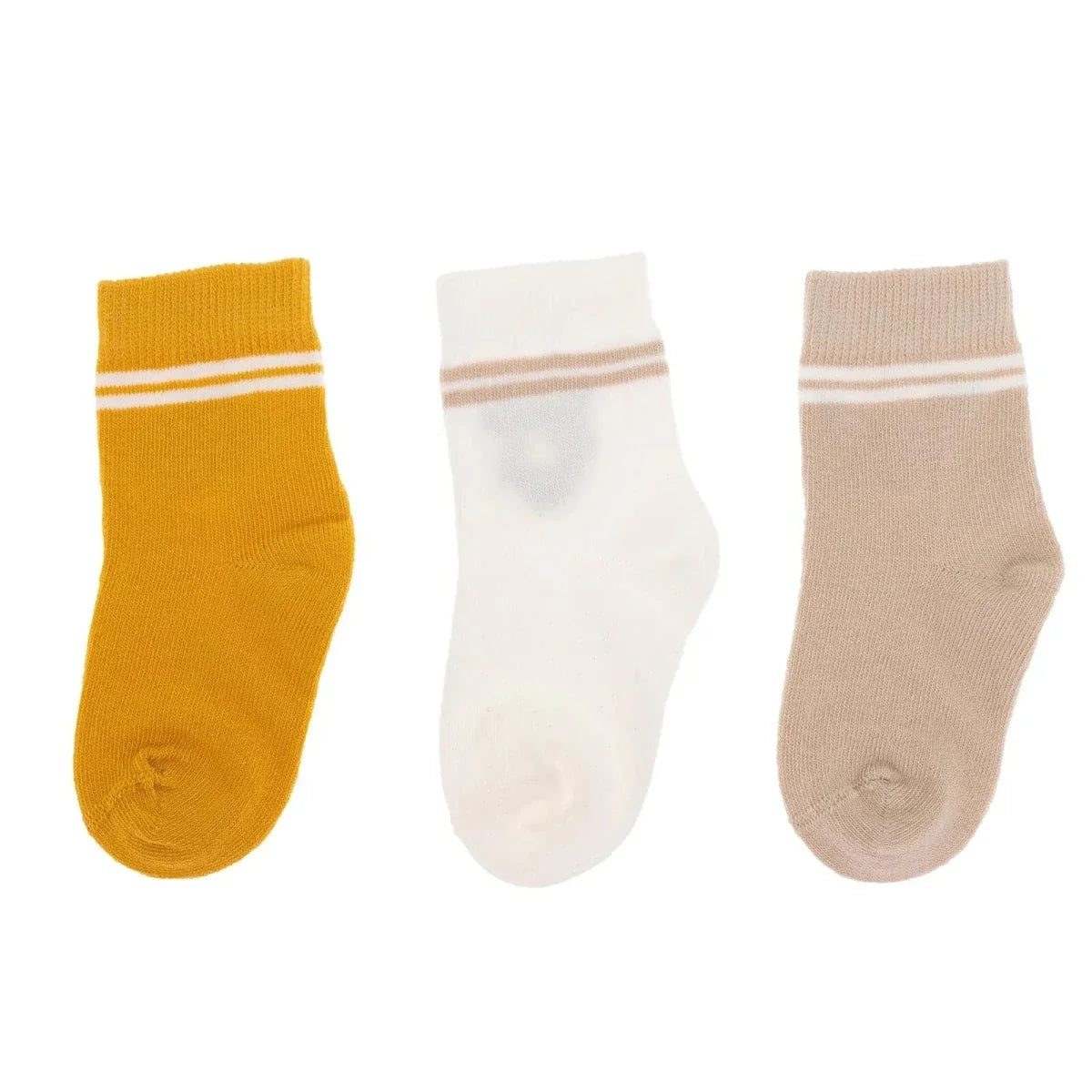 HelloBaby 3 Pack Striped Animal Print Ankle Baby Socks (Newborn to 4-5 Years)