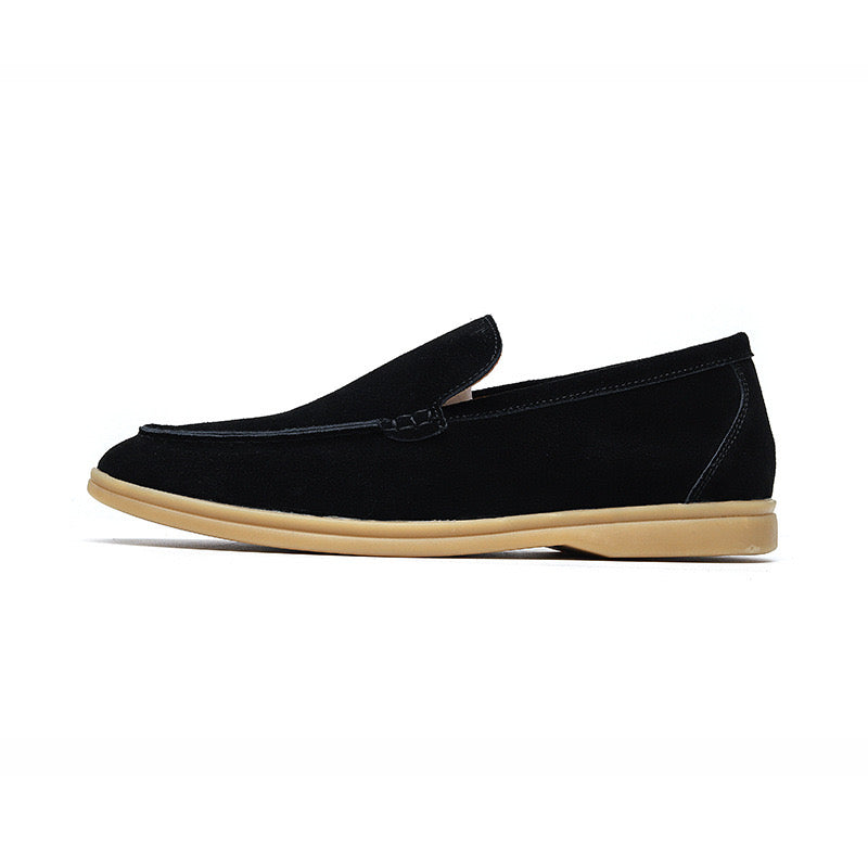 GEONWOO Old Money Suede Loafers