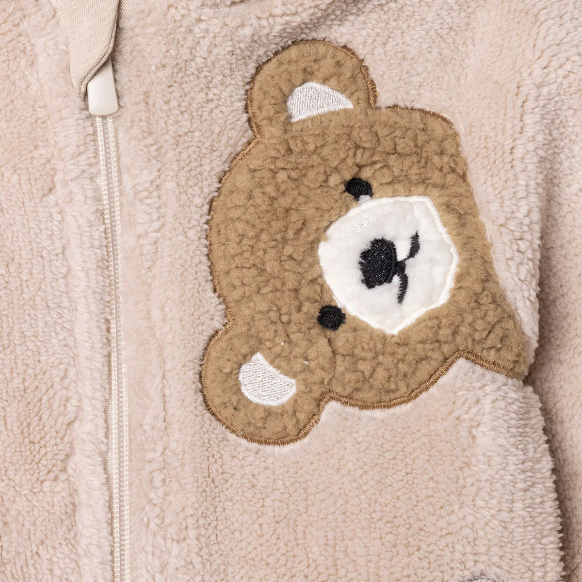 Midimod Hooded Fleece Baby Pramsuit with Feet (3 Months to 12 Months)