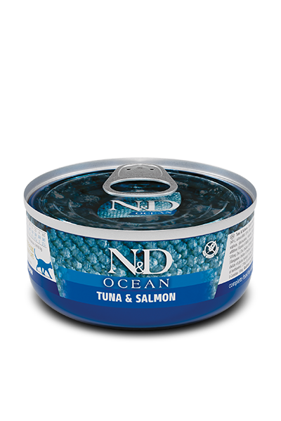 N and D Cat Ocean Tuna/Salmon 70g - Case of 24