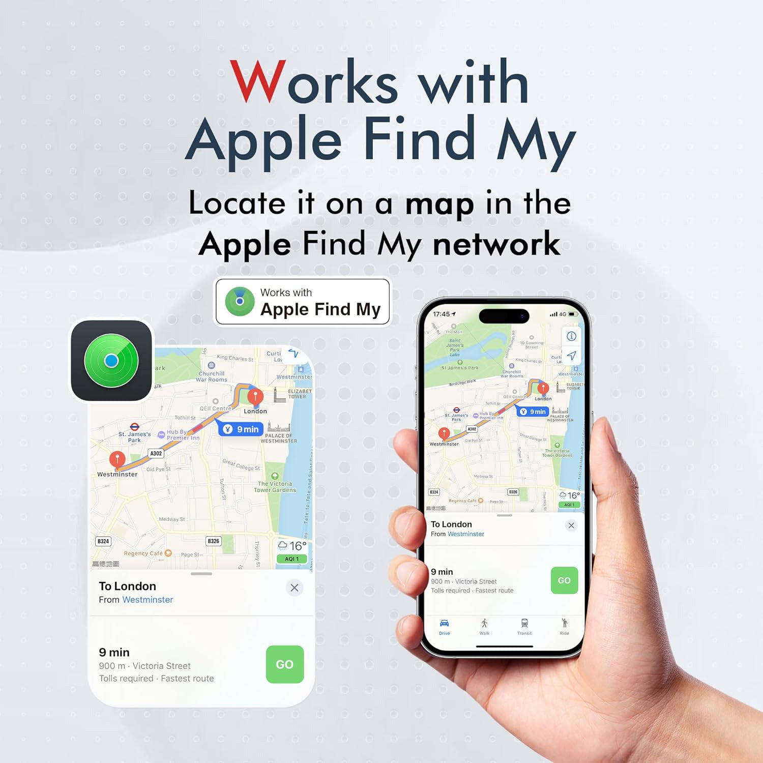 Maplin MiLi MiLock iOS Compatible Combination Padlock Item Locator
