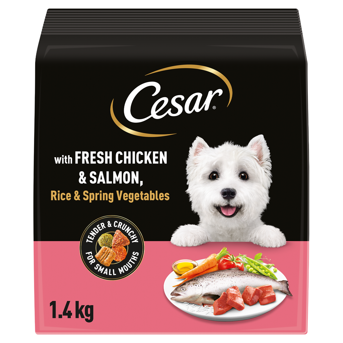 Cesar Dog Complete Dry with Chicken Salmon and Vegetables 1.4kg