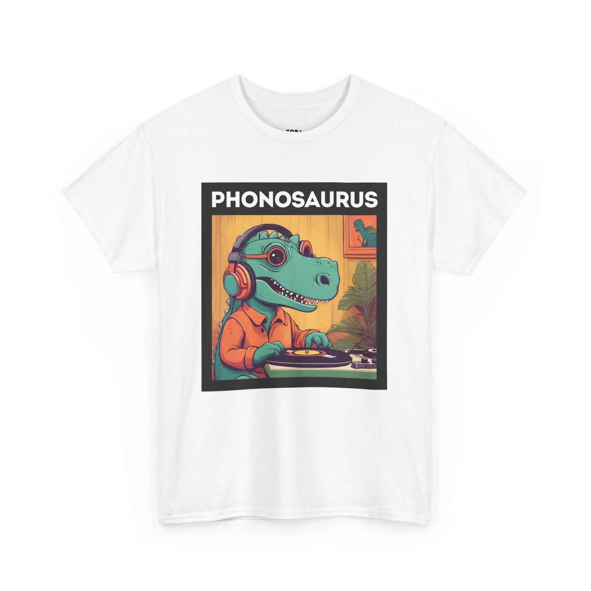 'Phonosaurus' Men's Vinyl T-Shirt