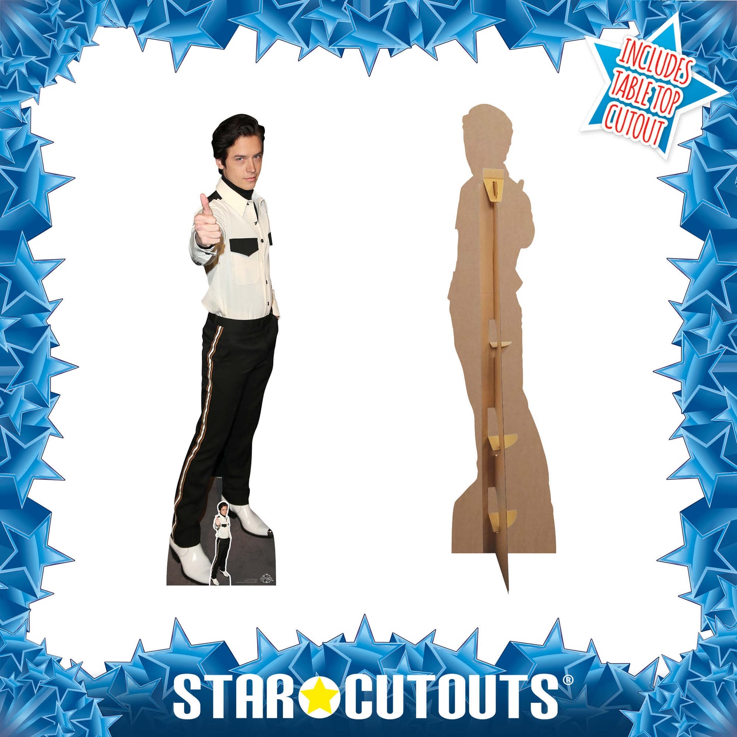CS789 Cole Sprouse Height 184cm Lifesize Cardboard Cut Out With Mini