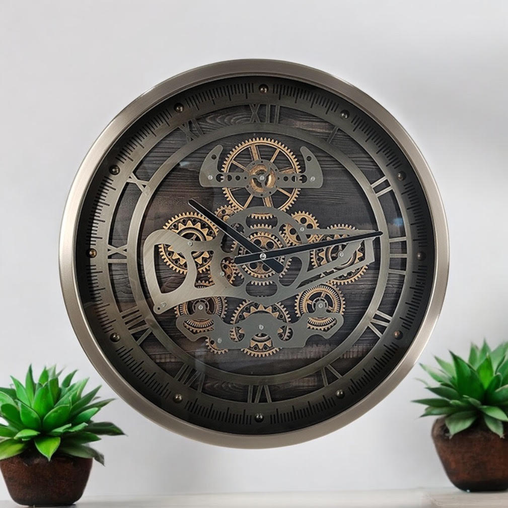 46CM GEAR CLOCK