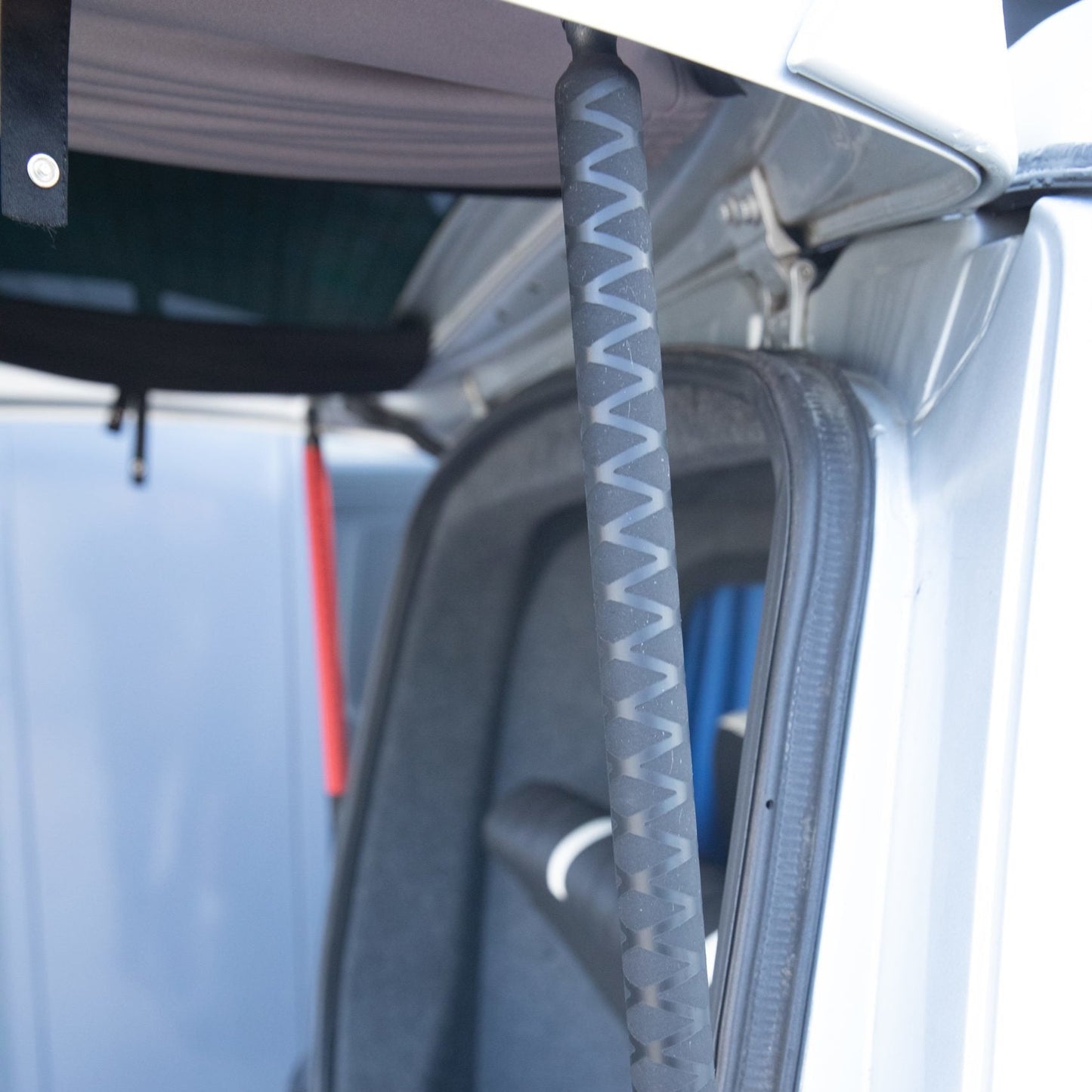 For VW T6.1 Tailgate Elevation Roof Gas Strut Styling Cover Kit (Cross Pattern) |  Van-X