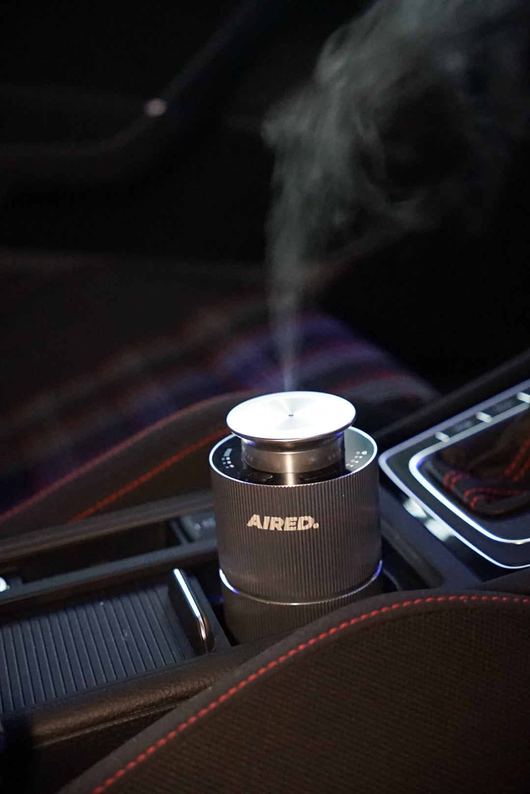 Aura - In-Car / Home Mini Luxury Electronic Rechargeable Essential Oils Diffuser By AIRED. (SILVER)