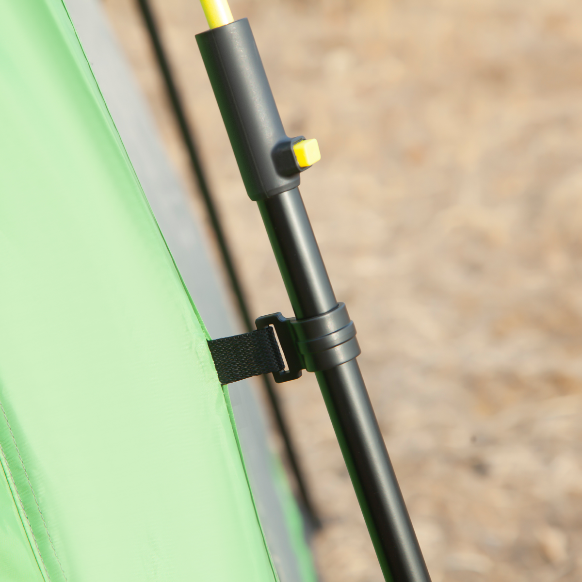 6 Person Camping Tent 2-Tier Pop-up Tent w/ Portable Carry Bag Outsunny