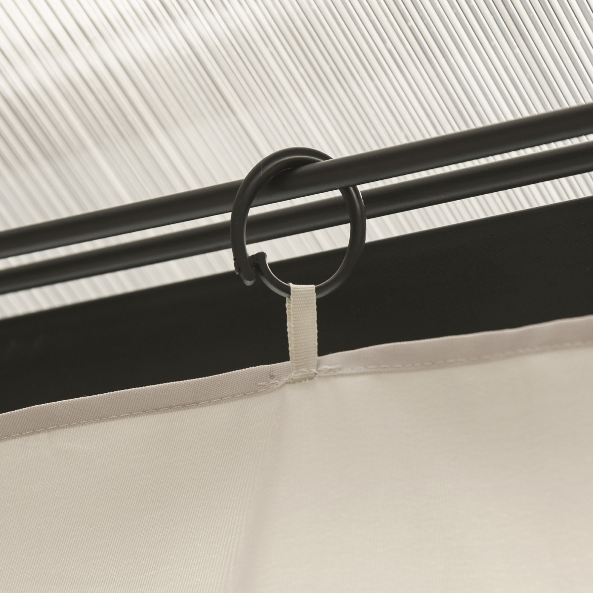 3 x 3(m) Universal Gazebo Replacement Sidewall Set w/ 4 Panels, Beige Outsunny